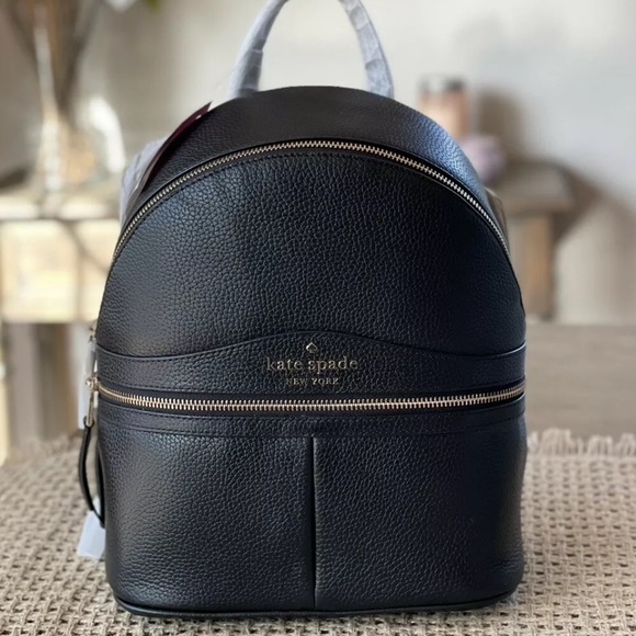 KATE SPADE Medium Karina backpack black leather - Picture 5 of 8
